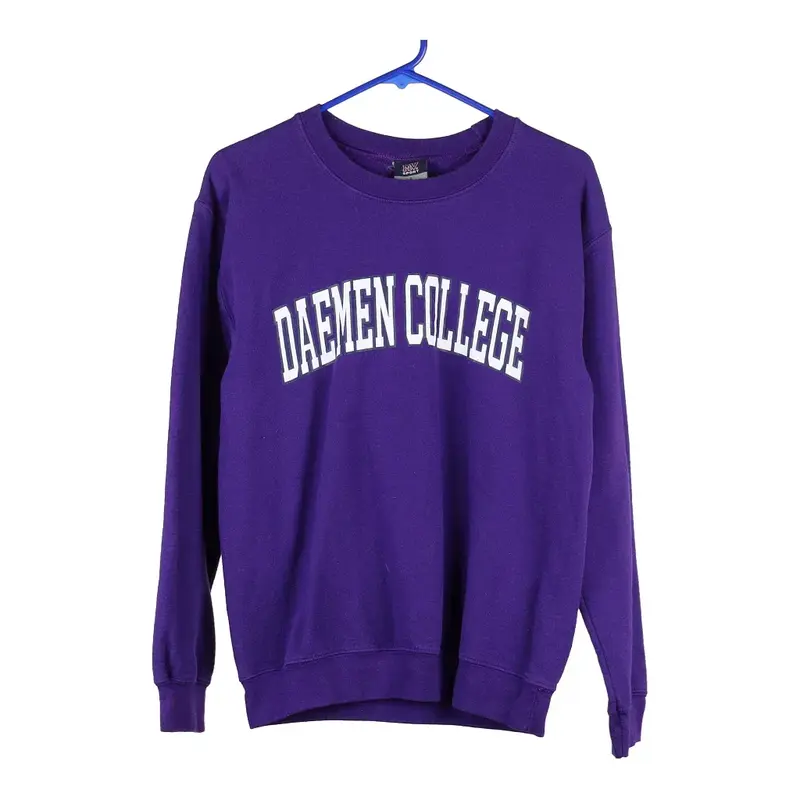 Daemen College Mv Sport College Sweatshirt - Small Purple Cotton Blend