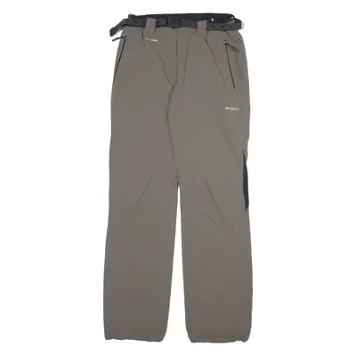 TRANG WORLD Womens Trousers Grey Regular Straight W26 L31