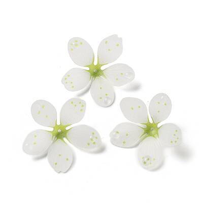 Opaque Acrylic Bead Caps