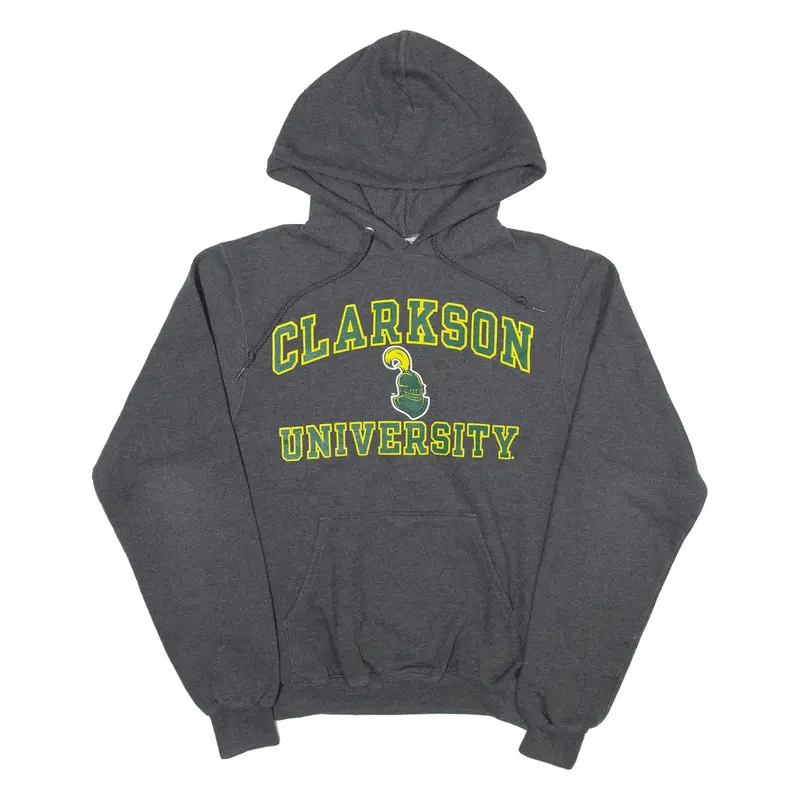 CHAMPION Clarkson University USA Hoodie Grey Pullover Mens XS