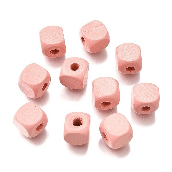 Spray Painted Wooden Beads