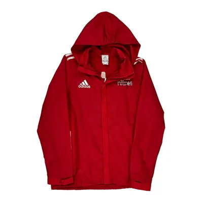 Age 15-16 Adidas Track Jacket - XL Red Polyester