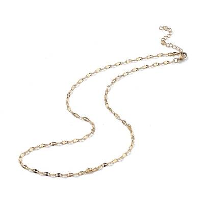 Ion Plating(IP) 304 Stainless Steel Dapped Chain Necklace for Men Women