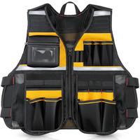 WINHUNT Multi-functional Tool Vest, Multi-pocket Tool Safety Vest for Men, Heavy Duty Tool Storage Vest for Home and Office,...