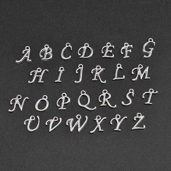 Platinum Plated Alloy Letter Pendants