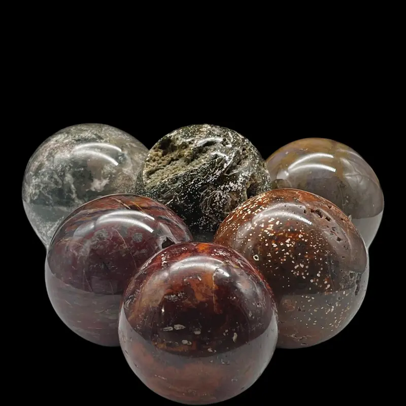 [Crescent Cast] All Ocean Jasper Crystals for Joy, Renewal, and Emotional Balance - Spheres, Towers, Freeforms, Flames, Butte...
