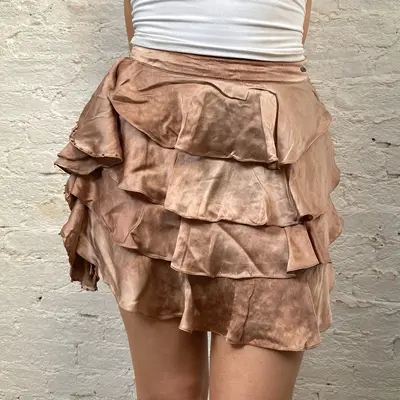 Guess Mini Skirt - 27W UK 8 Pink Silk