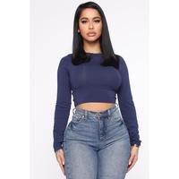 Robin Long Sleeve Top - Navy