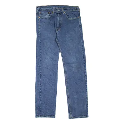 LEVI'S 505 Jeans Mens Blue Regular Straight W34 L32