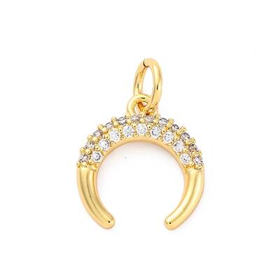 Brass Micro Pave Cubic Zirconia Pendants