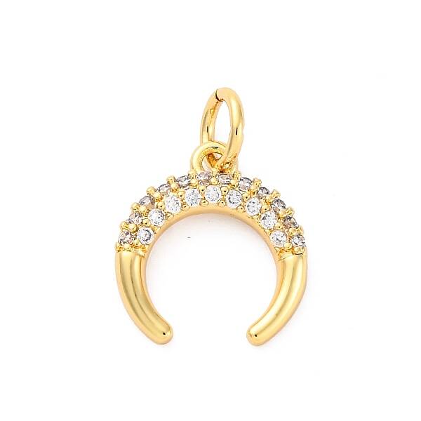 Brass Micro Pave Cubic Zirconia Pendants