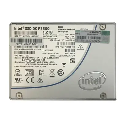 Intel SSDPE2MX012T4P | DC P3500 1.2TB Multi-Level Cell PCI Express 3.0 x4 NVMe U.2 2.5-Inch Solid State Drive