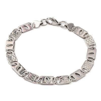 Tarnish Resistant 201 Stainless Steel Mariner Link Chain Bracelets