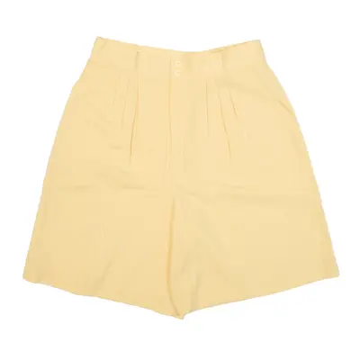 LASTING IMPRESSIONS Casual Shorts Yellow Loose Womens S W30