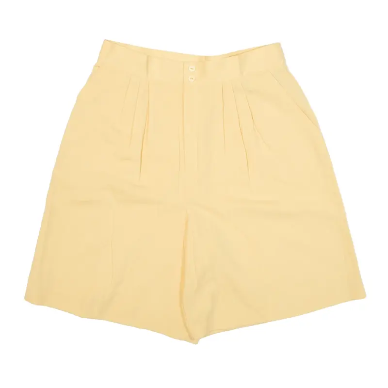 LASTING IMPRESSIONS Casual Shorts Yellow Loose Womens S W30