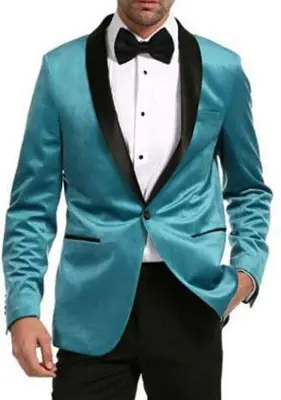 Dark Teal Tuxedo - Black and Teal Suit - Teal Green Suit -  Deep Teal Suit