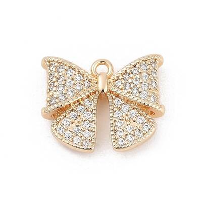 Brass Micro Pave Cubic Zirconia Pendants