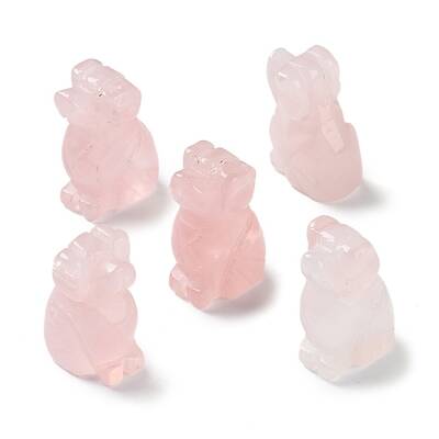 Natural Rose Quartz Carved Healing Figurines
