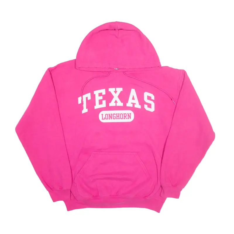 CHAMPION Texas Longhorn USA Hoodie Pink Pullover Womens M