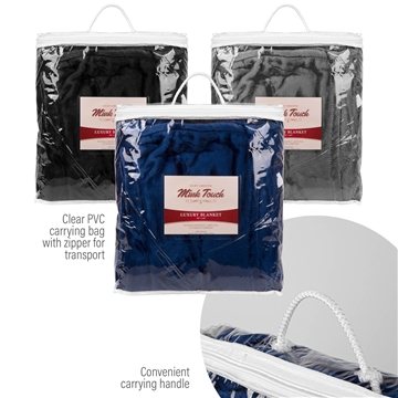 50 Promotional 300g Mink Touch Embroidered Luxury Blanket 50