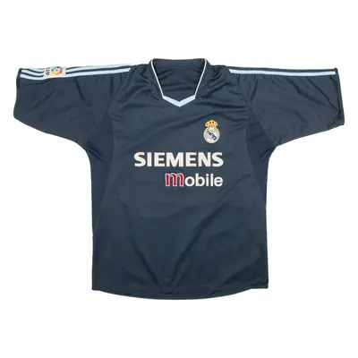 FC 03/04 Real Madrid Football Shirt Mens T-Shirt Blue M