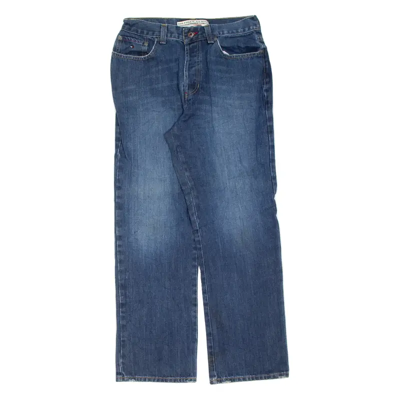 HILFIGER DENIM Mens Jeans Blue Slim Straight Stone Wash W31 L30