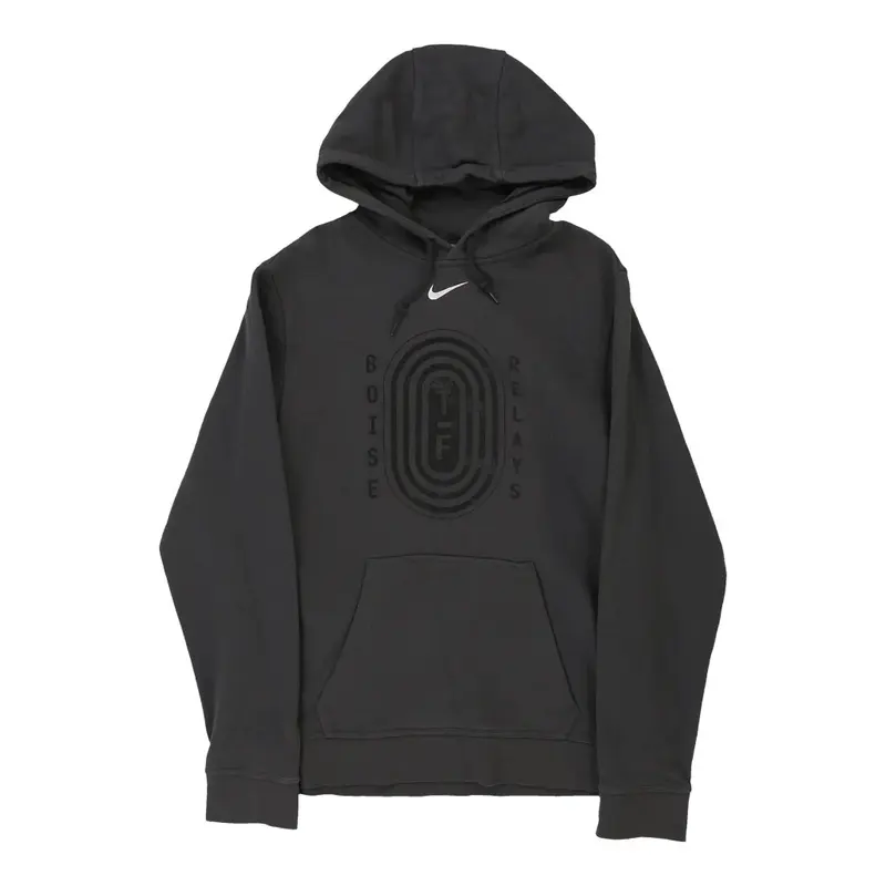 Boise Relays Nike Graphic Hoodie - Small Grey Cotton