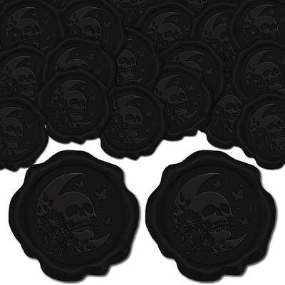 100pcs Adhesive Wax Seal Stickers