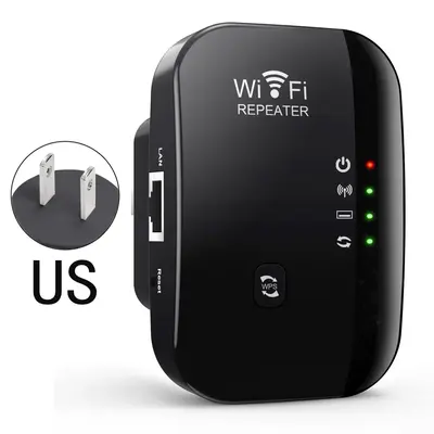 300Mbps WiFi Repeater, 1 Count Signal Amplifier, Enhances Signal and Extends Coverage, Network Components for Home Office