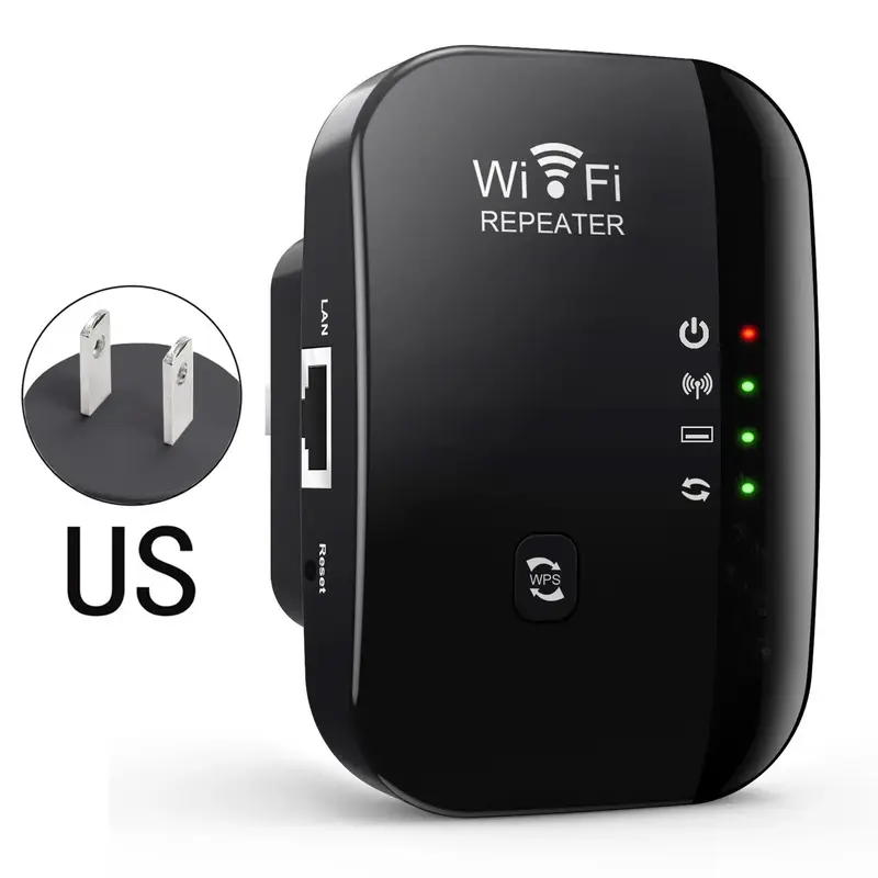 300Mbps WiFi Repeater, 1 Count Signal Amplifier, Enhances Signal and Extends Coverage, Network Components for Home Office