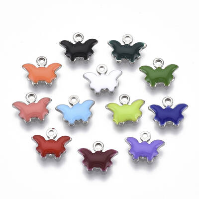 201 Stainless Steel Enamel Charms