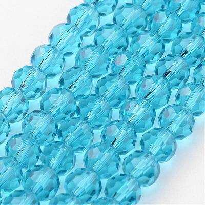 Transparent Glass Bead Strands