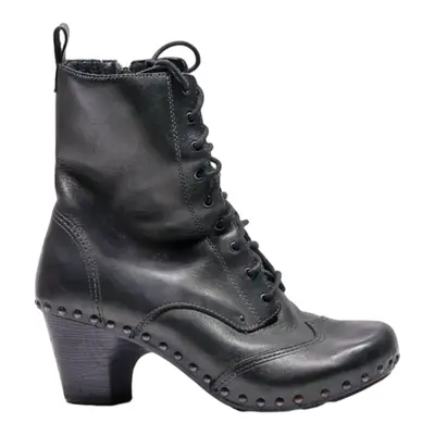DANSKO Lace-Up Boots Grey Leather Womens UK 7