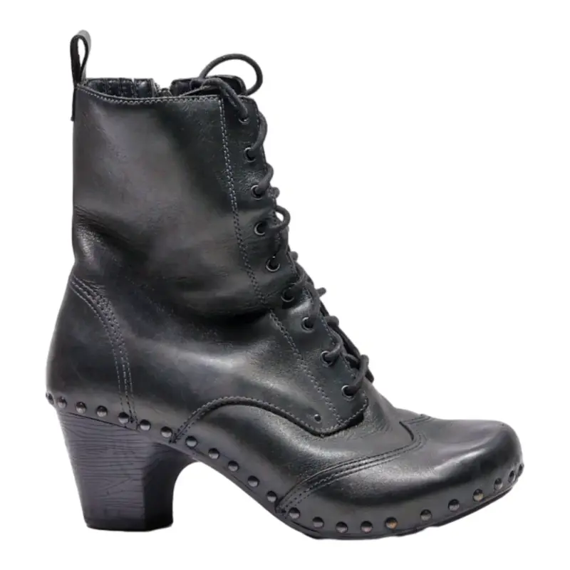 DANSKO Lace-Up Boots Grey Leather Womens UK 7