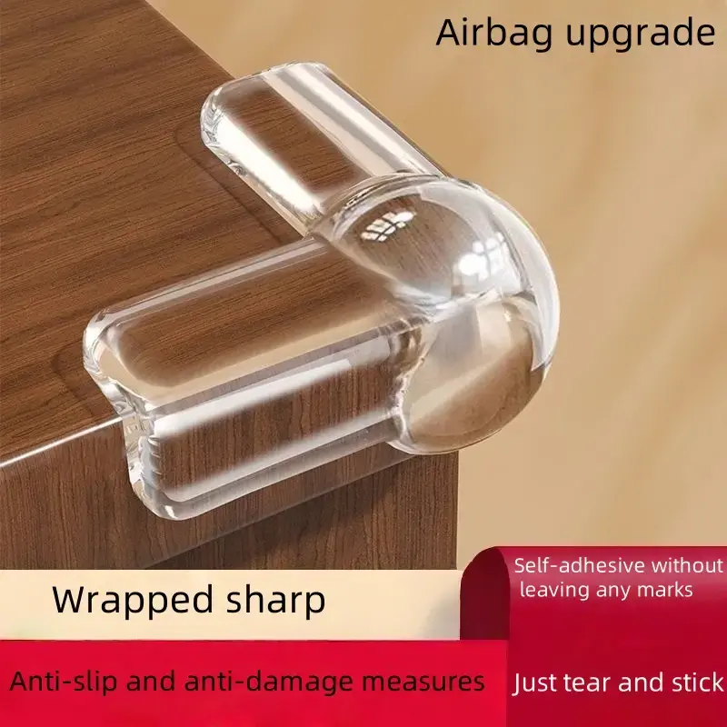 Airbag Upgrade Corner Protector for Baby Clear Transparent High Chair Nursery Furniture Edge Safety Bumpers Anti-collision & ...