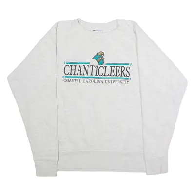 CHAMPION Chanticleers Coastal Carolina University Mens Sweatshirt Grey 90s USA L