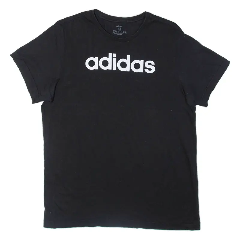 ADIDAS UK 12-14 Womens T-Shirt Black M