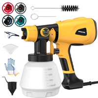 Paint Sprayer 1000W High Power Electric Spray Paint with Adjustable Spray Width Knob 4 Nozzles,Easy to Clean for Paint Spraye...