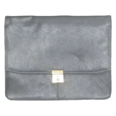 CLAREL Womens Clutch Bag Black Leather