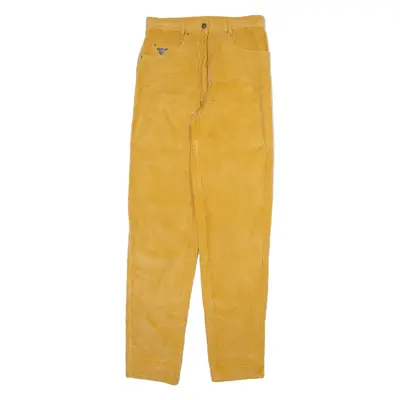 Womens Corduroy Trousers Orange Slim Straight W26 L32