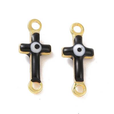Brass Enamel Connector Charms