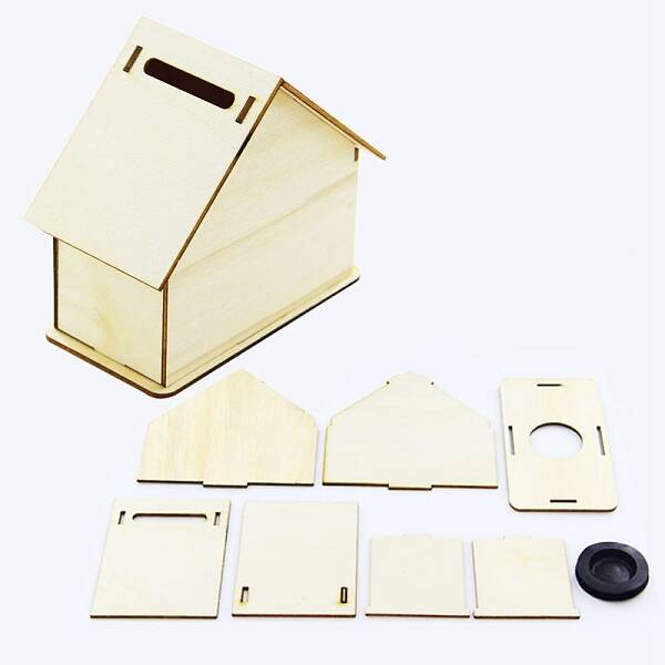 DIY Unfinshed Wooden Children Money Boxes