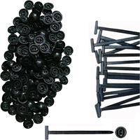 100PCS 2025 New Heavy Duty Self Locking Nylon Zip Ties Holder Universal Zip Tie Buckle Multipurpose Plastic Cable Ties Buckle...