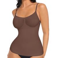 FeelinGirl Tank Top Womens Shapewear Tummy Control Cami Tanks Seamless Camisole Tops Womenswear Spaghetti Strap Underwear Lad...