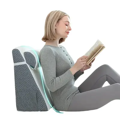 Bed Wedge Pillow Set, 2 Counts/set Summer Soft Comfortable Triangle Wedge Pillow & Neck Pillow, Bedroom Accessories Comfy Ali...