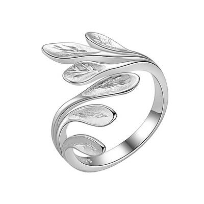 Rhodium Plated 925 Sterling Silver Cuff Rings