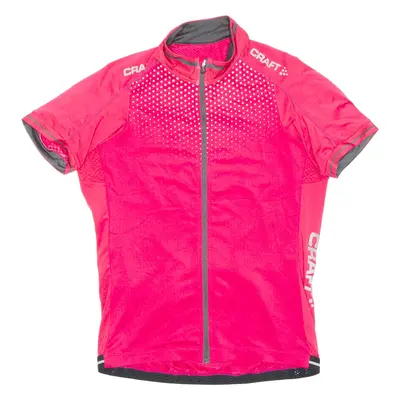 CRAFT Cycling Womens Jersey Pink Full Zip L