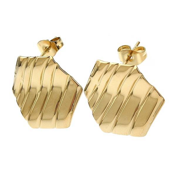 Ion Plating(IP) 201 Stainless Steel Stud Earrings