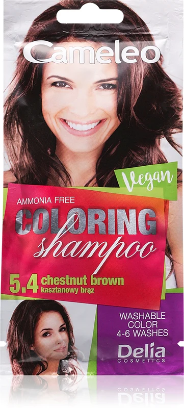 Delia Cosmetics Cameleo Colored shampoo for hair color 5.4 Brown Brown 40 ml