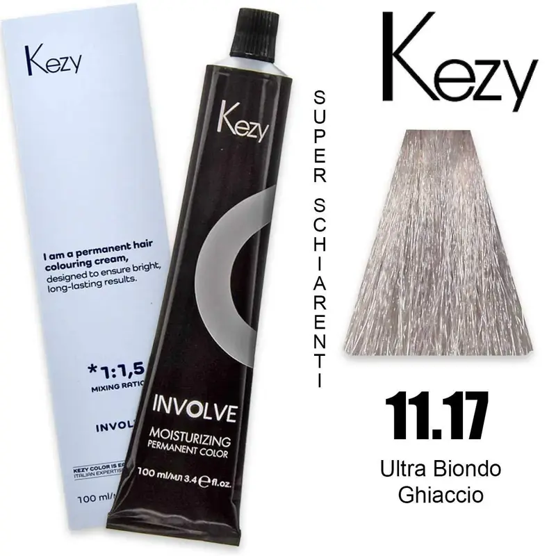 Kezy Involve Color 100 Ml Ultra Biondo Ghiaccio 11.17